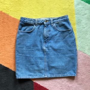 American Apparel Mini Skirt Light Blue Size M